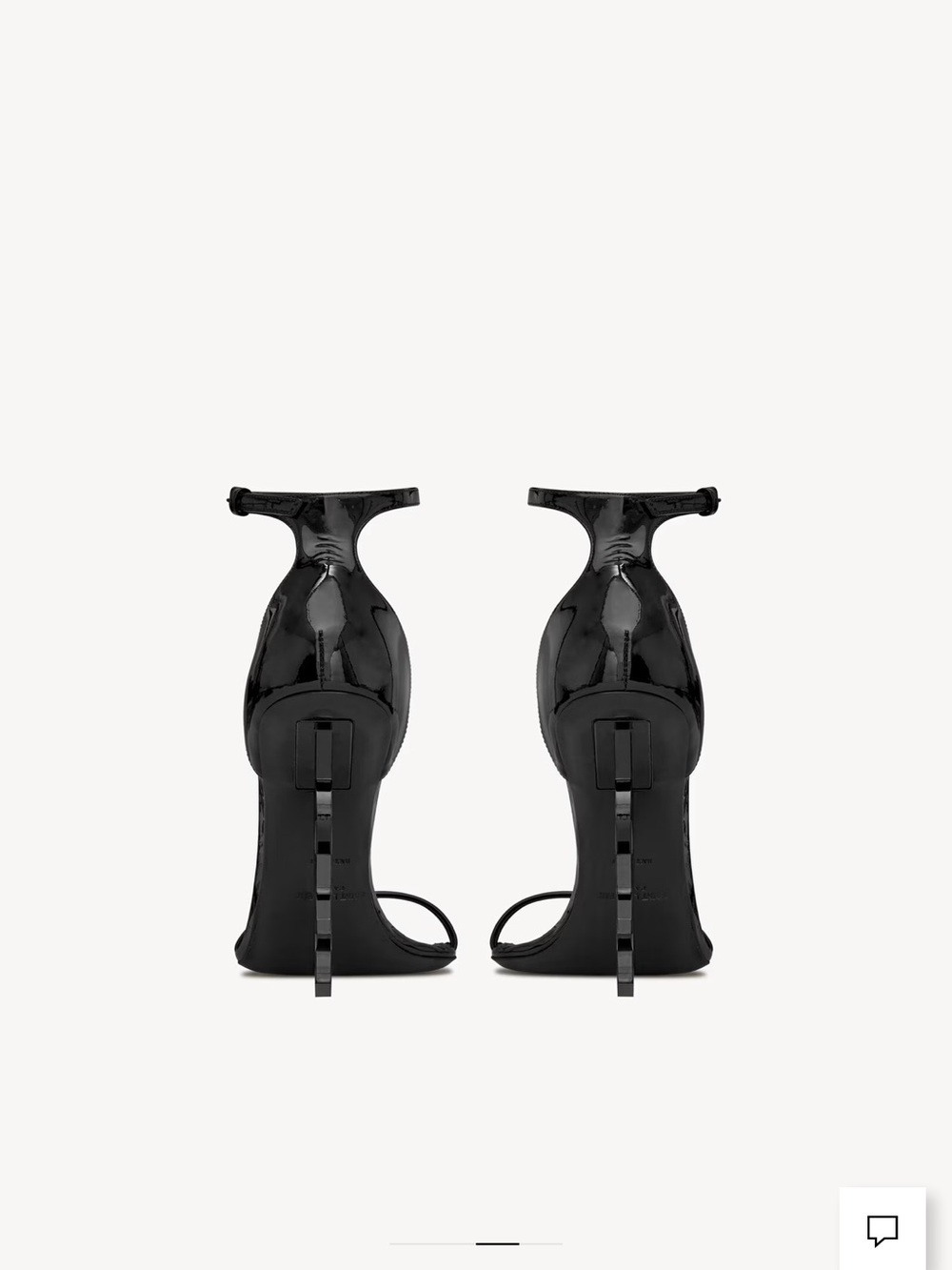 Yves Saint Laurent OPYUM SANDALS IN PATENT LEATHER black - Picture 6 of 6